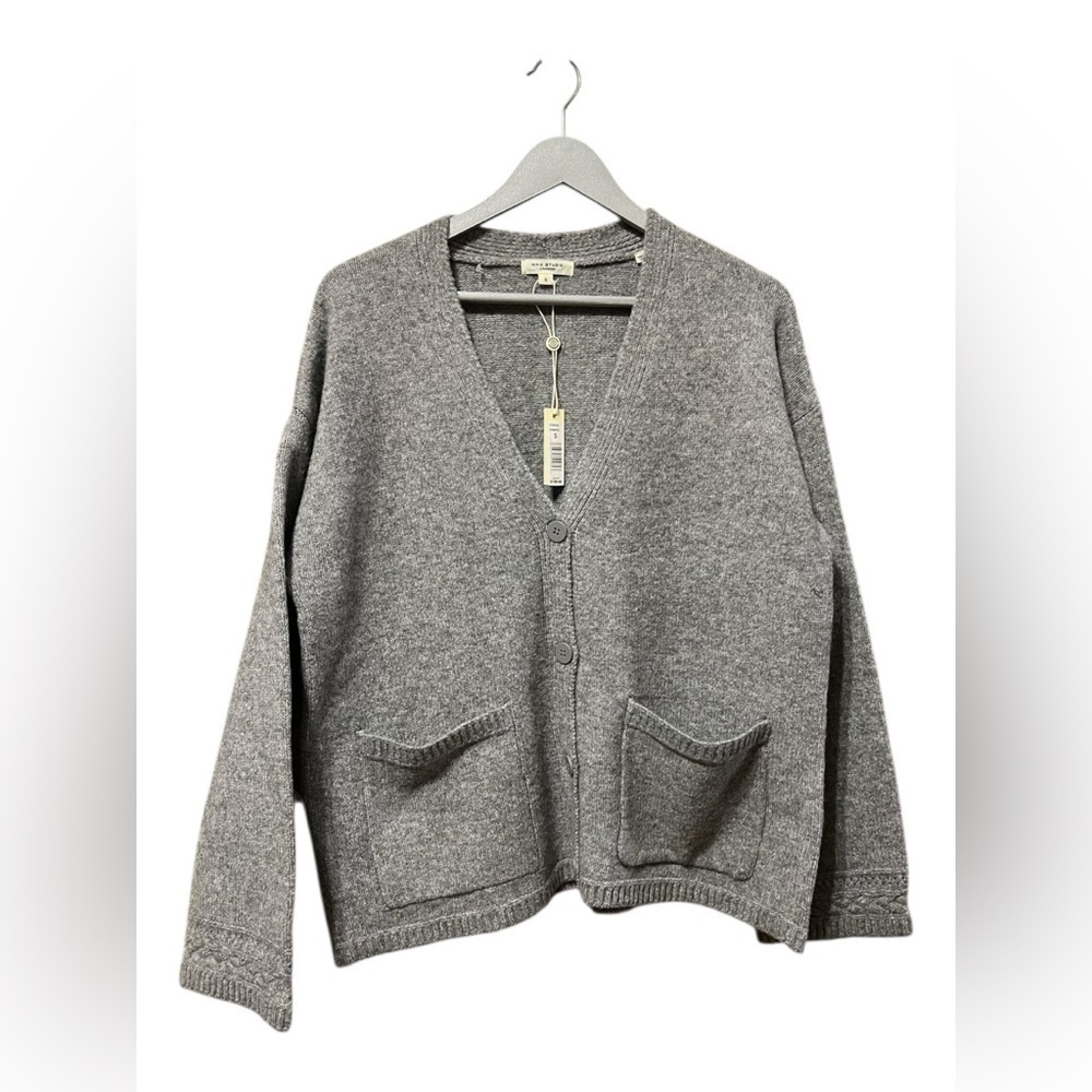 Max Studio Gray Cardigan – Small - Picture 2 of 5